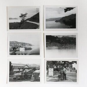Vintage Black & White Japanese Asian Japan Photos Snapshot Lot of 6